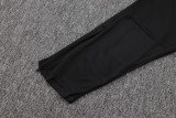 25-26 JUV Black Half Pull Tracksuit #B2557(半拉链)