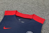 24-25 PSG Royal blue Tank top and shorts suit