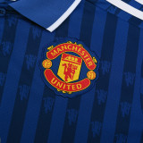 25-26 Man Utd Blue Polo Short Sleeve