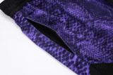 C2510 Jordan Purple Casual Short Pants #蛇纹紫