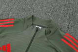 25-26 Bayern Army green Half Pull Tracksuit (半拉链)