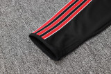 25-26 Man Utd Black Kids Half Pull Tracksuit #E2509(童装)(半拉链)