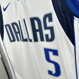 22-23 Dallas Mavericks RUSSELL #5 White Top Quality Hot Pressing NBA Jersey(V领)