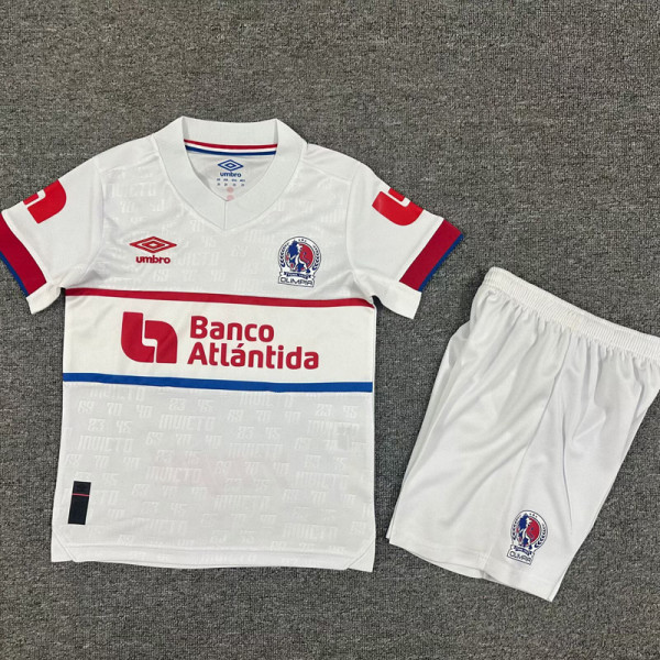 25-26 CD Olimpia Home Kids Soccer Jersey 洪都拉奥林