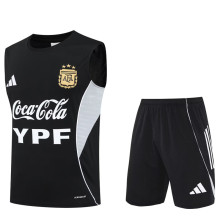25-26 Argentina Black Tank top and shorts suit