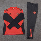 25-26 Bayern Red Half Pull Tracksuit (半拉链)