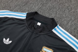 25-26 Argentina Dark gray Kids Half Pull Tracksuit #E2541(童装)(半拉链)