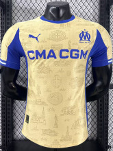 25-26 Marseille Earthy Yellow Player Version Soccer Jersey