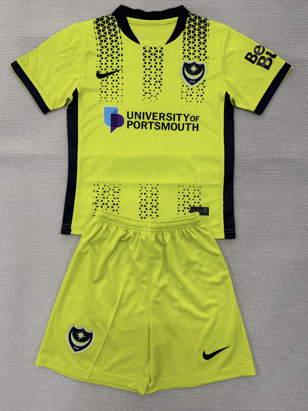 25-26 Portsmouth Third Kids Soccer Jersey
