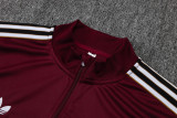 25-26 Ajax Jujube red Kids Half Pull Tracksuit #E2598(童装)(半拉链)