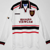 1998-1999 Man Utd Away Long Sleeve Retro Soccer Jersey (长袖)