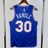 21-22 KNICKS RANDLE #30 Blue Top Quality Hot Pressing NBA Jersey (Trapeze Edition) 飞人版