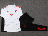 25-26 LIV White Kids Half Pull Tracksuit #E2545(童装)(半拉链)