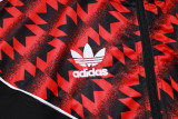25-26 Man Utd Black Red Kids Jacket Tracksuit #E25105(童装)