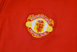 25-26 Man Utd Red Half Pull Tracksuit #B2511(半拉链)