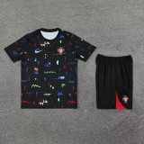 24-25 Portugal Black Training Short Suit
