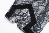C2448 Jordan Black Casual Short Pants #蛇纹迷彩