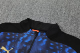 25-26 Marseille Blue black Half Pull Tracksuit (半拉链)