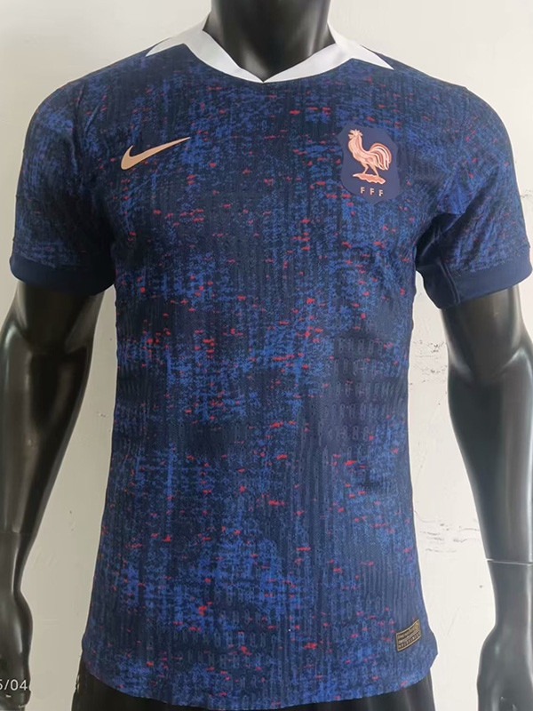 25-26 France Home Player Version Soccer Jersey