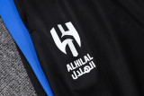 25-26 Al-Hilal Blue Half Pull Tracksuit #B25100(半拉链)