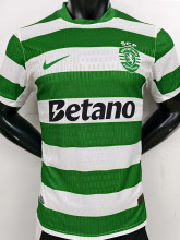 25-26 Sporting Lisbon Home Player Version Soccer Jersey