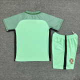 2016 Portugal Away Kids Retro Soccer Jersey