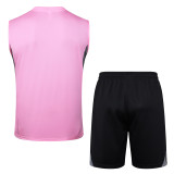 25-26 Inter Miami Pink Tank top and shorts suit #D2547