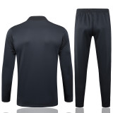 25-26 Argentina Dark gray Kids Half Pull Tracksuit #E2541(童装)(半拉链)