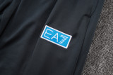 25-26 Napoli Blue Kids Half Pull Tracksuit #E25152(童装)(半拉链)