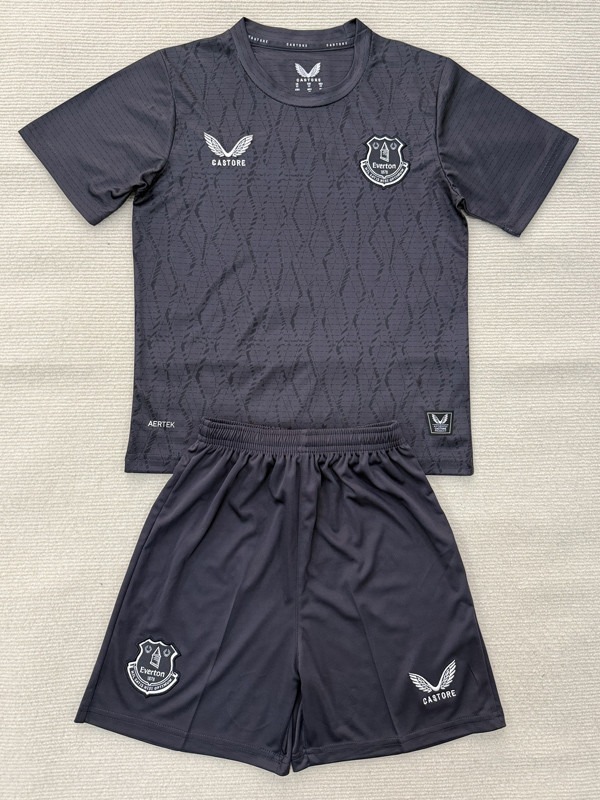 25-26 EVE Black Goalkeeper Kids Soccer Jersey