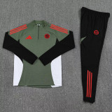 25-26 Bayern Army green Half Pull Tracksuit (半拉链)