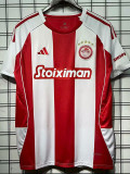 25-26 Olympiacos Home Fans Soccer Jersey