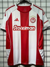 25-26 Olympiacos Home Fans Soccer Jersey