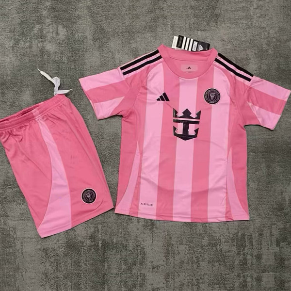 25-26 Inter Miami Home Kids Soccer Jersey