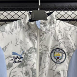 25-26 Man City White & Blue Double Sided Windbreaker (双面风衣)
