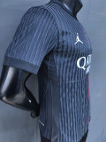 25-26 PSG Jordan Grey Black Player Version Soccer jersey