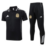 25-26 Argentina Black Polo Tracksuit #C2567