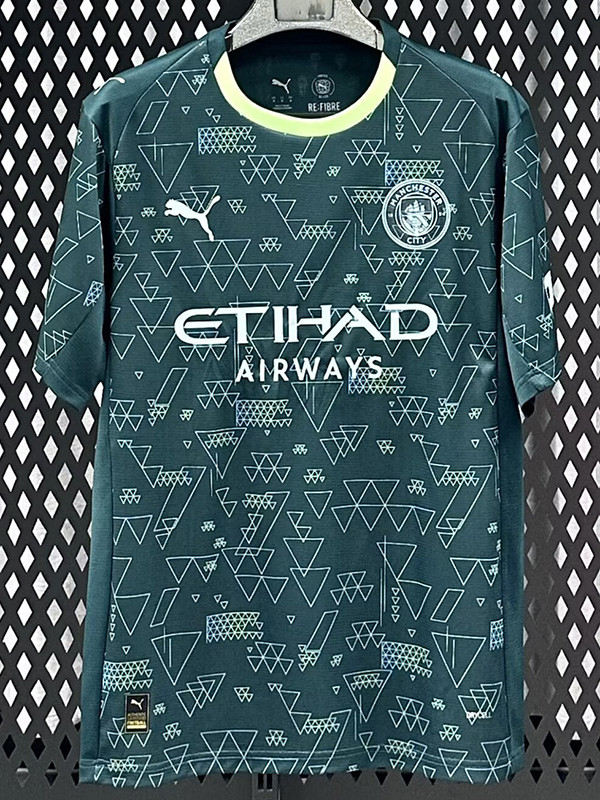 25-26 Man City Green Fans Soccer Jersey