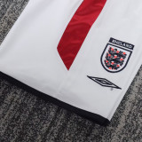 2004 England Home Kids Retro Soccer Jersey