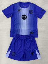 25-26 BAR Purple Goalkeeper Kids Soccer Jersey