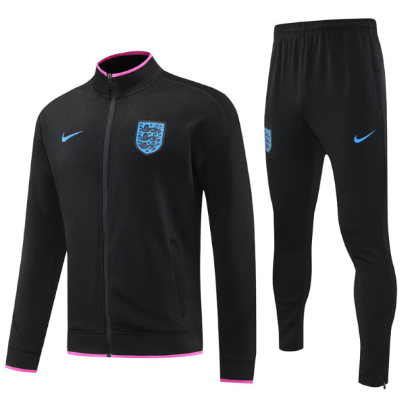25-26 England Black Jacket Tracksuit