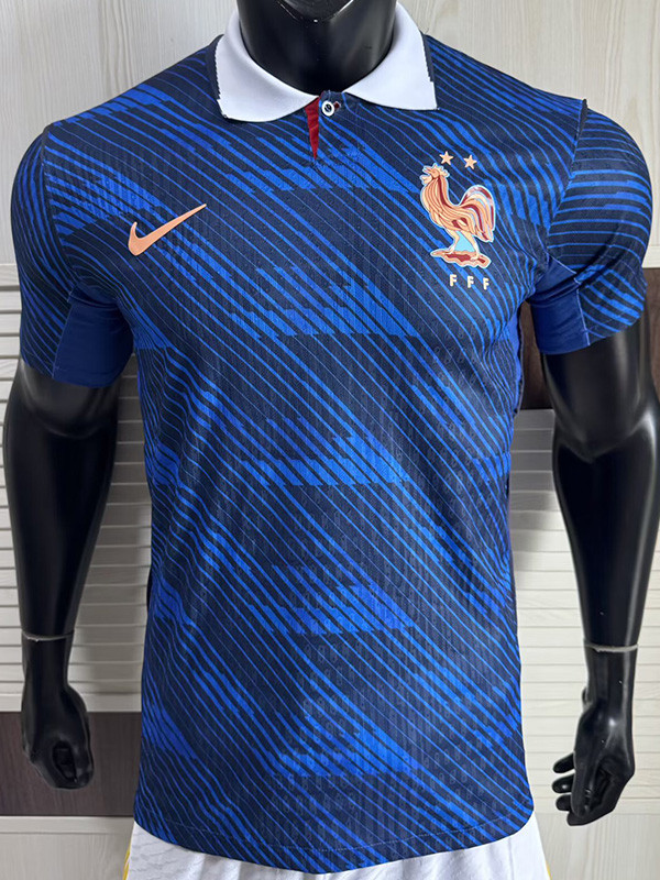 26-27 France Blue Player Version Soccer Jersey