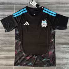 26-27 Argentina Black Goalkeeper Fans Soccer Jersey
