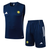 25-26 AL-Nassr Royal blue Tank top and shorts suit #D25213