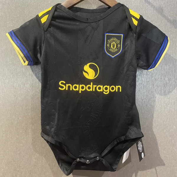 25-26 Man Utd Third Baby Infant Crawl Suit
