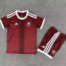 26-27 Qatar Home Kids Soccer Jersey
