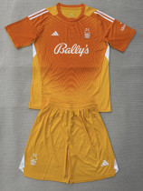 25-26 Nottingham Forest Orange Goalkeeper Kids Soccer Jersey