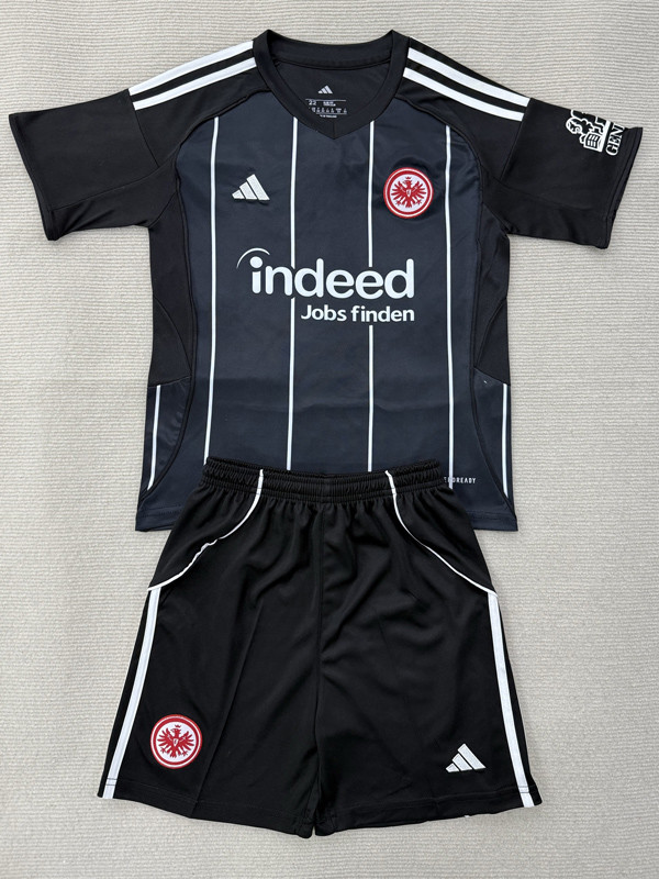 25-26 Frankfurt Black Kids Soccer Jersey