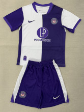 25-26 Toulouse Home Kids Soccer Jersey