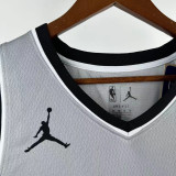 25-26 SA Spurs SOCHAN #10 Grey Top Quality Hot Pressing NBA Jersey